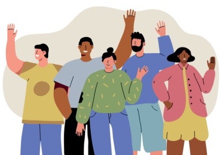 Logo AMOJP com Pessoas